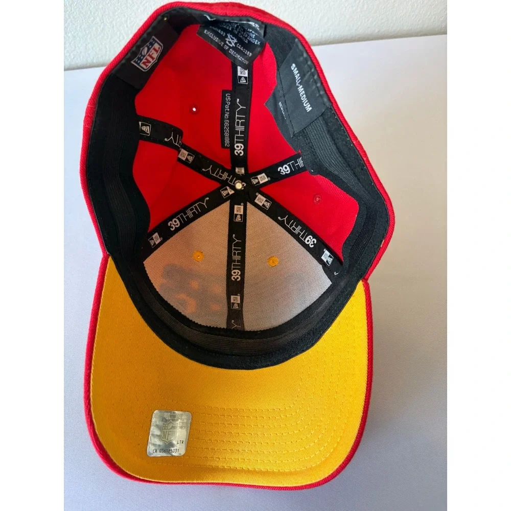 New Era Kansas City Chiefs 39THIRTY Hat Red Yellow Small-Medium NFL Cap